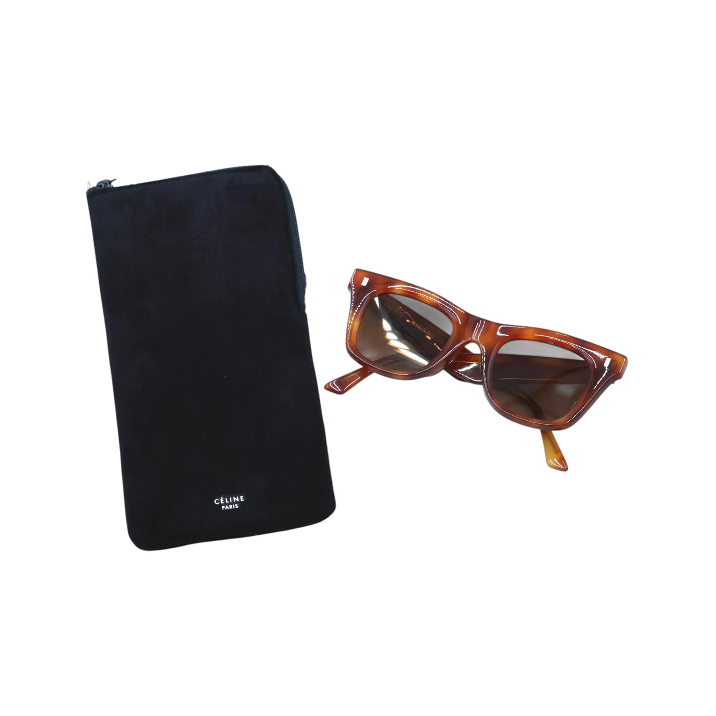 CELINE Brown Frame Sunglasses - Brown - 19451