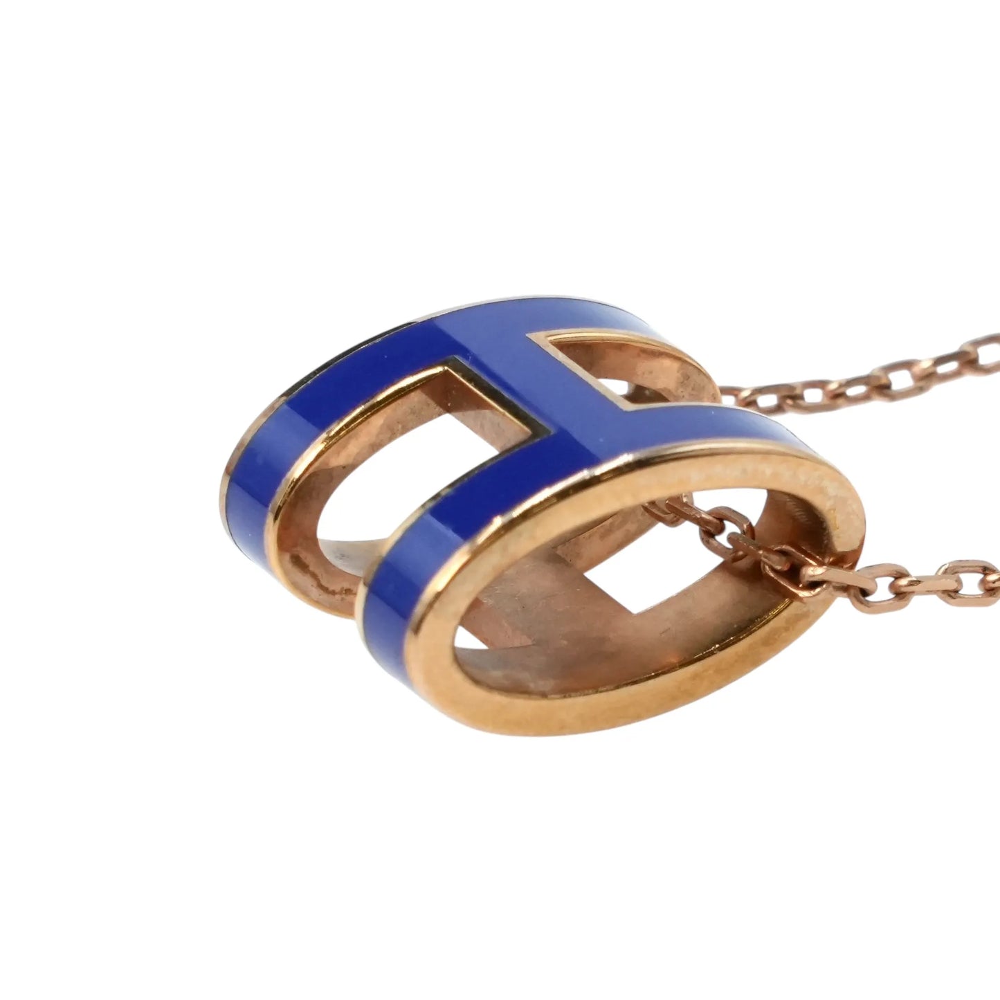 Hermès Pop H Pendant Necklace - Blue - Metal