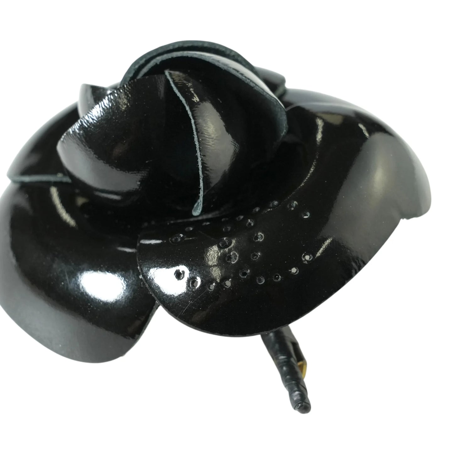 CHANEL カメリア モチーフ ブローチ - ブラック - エナメル