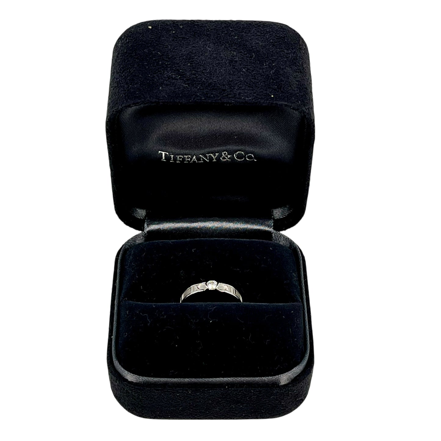 Tiffany & Co アトラス 1PD ダイヤモンド リング ジュエリー - 18KWG
