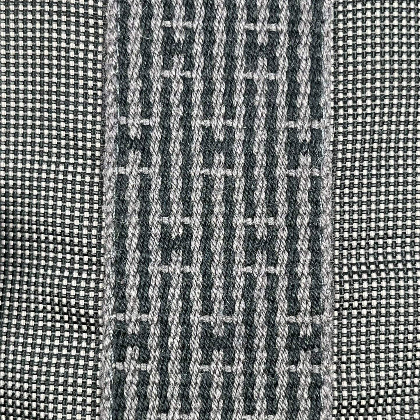 HERMES Air Line Canvas Shoulder Bag - Grey