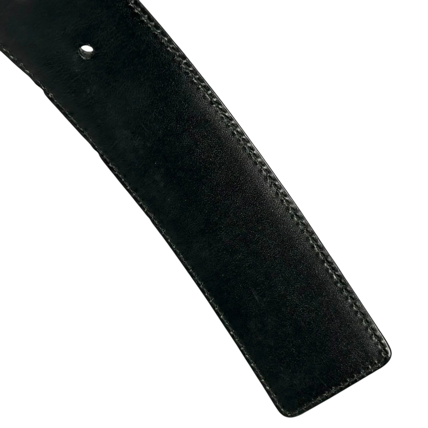 GUCCI グッチシマ GGロゴ レザー ベルト - ブラック