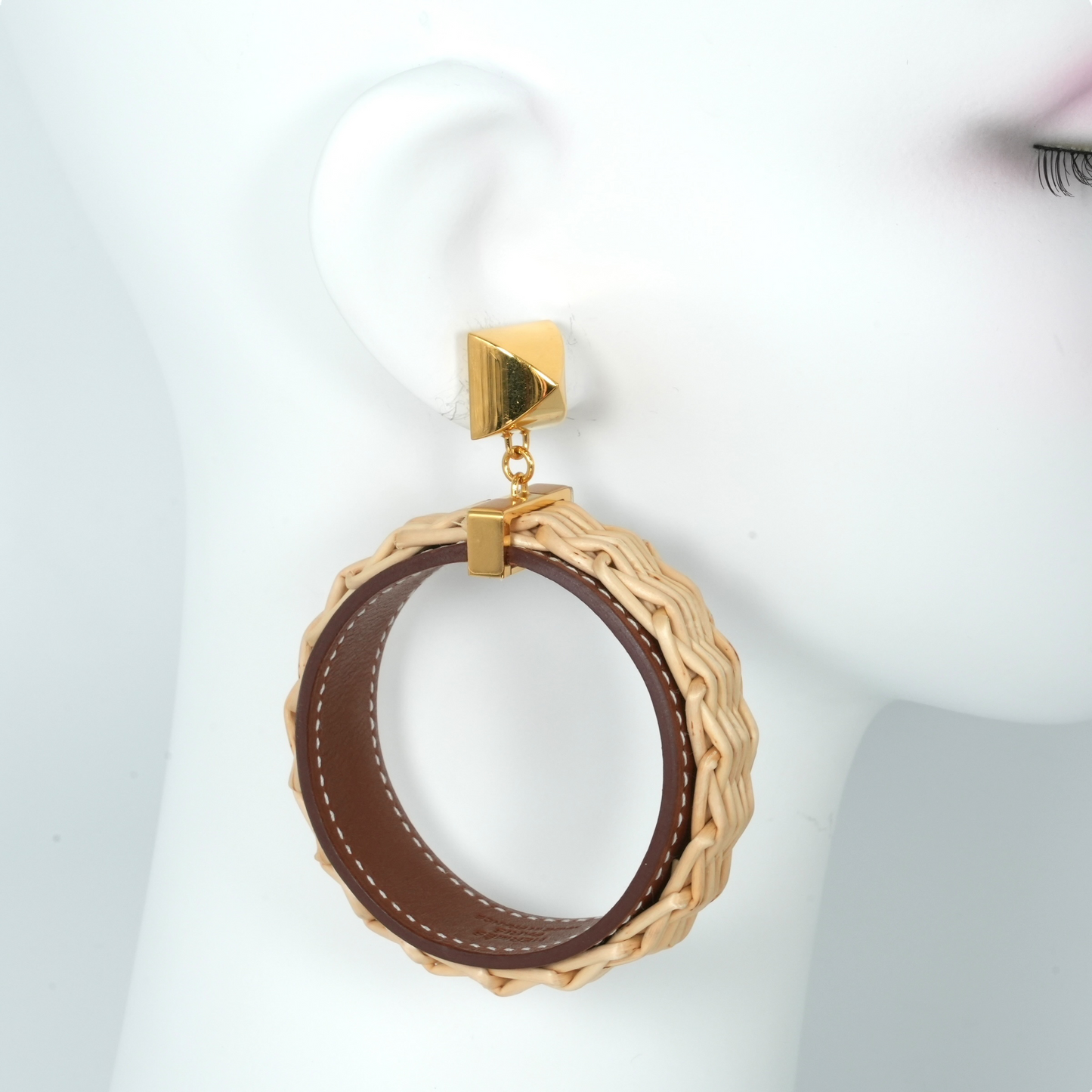 Hermès Medor Picnic GM Earrings - Wicker