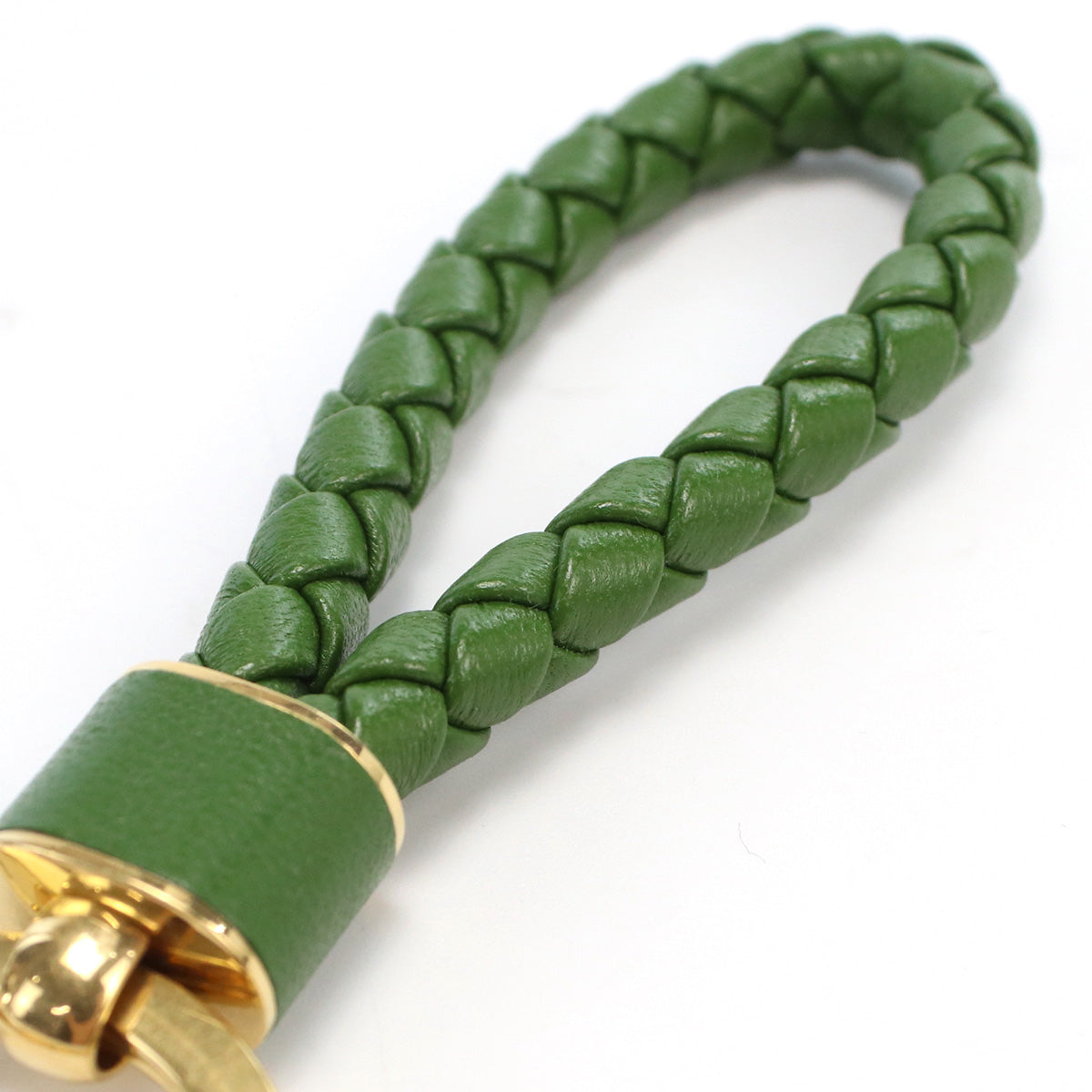 BOTTEGA VENETA レザー キーホルダー チャーム - グリーン