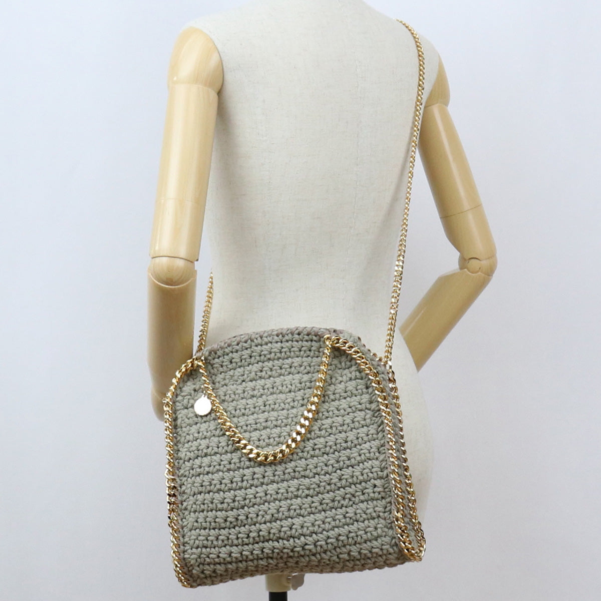 Stella McCartney Falabella Cotton Chain Tote Bag - Grey