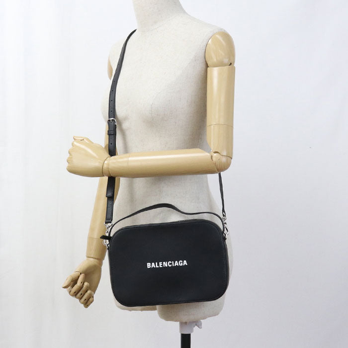 BALENCIAGA Everyday Camera Bag Leather Shoulder Bag - Black