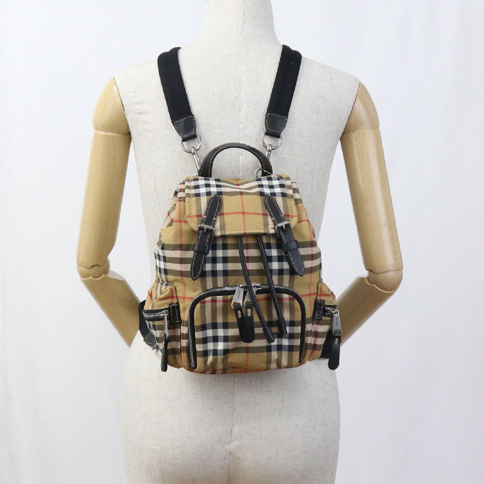 BURBERRY Nova Check Nylon Backpack - Beige