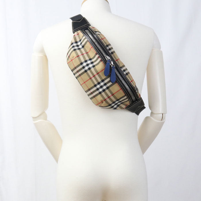 BURBERRY ノバチェック コットン ポリエステル ボディバッグ - ベージュ