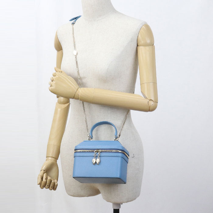 BVLGARI セルペンティ カーフ バニティ-バッグ ショルダーバッグ - ブルー