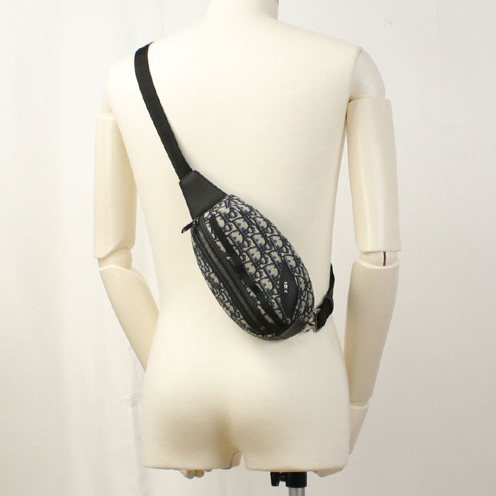 Dior Scarab Dior Oblique Jacquard Body Bag - Navy