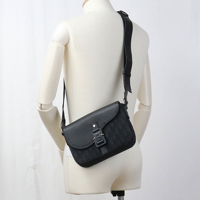 Dior サドル メッセンジャーバッグ スモール サドル ディオールオブリーク ショルダーバッグ - ブラック