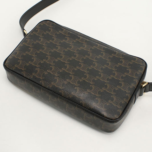 CELINE ミディアム メッセンジャーバッグ トリオンフキャンバス ショルダーバッグ - ブラウン