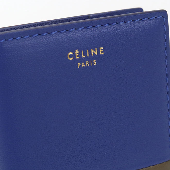 CELINE【セリーヌ】 バイカラー カードケース レザー レディース