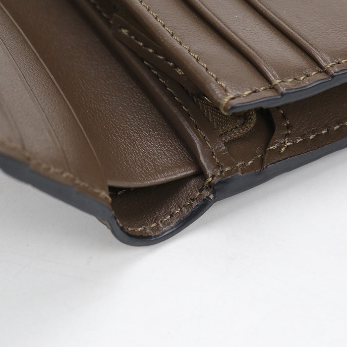 FENDI F is Fendi Small Calfskin Bifold Compact Wallet - Brown