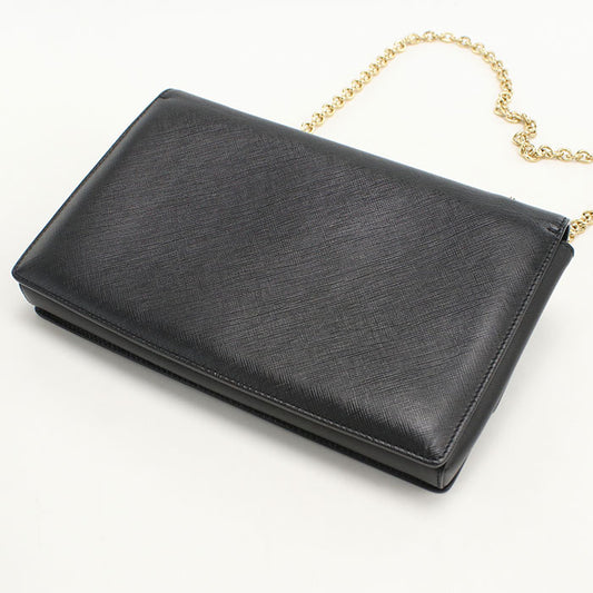 Ferragamo ヴァラ リボン カーフスキン チェーンショルダーバッグ - ブラック