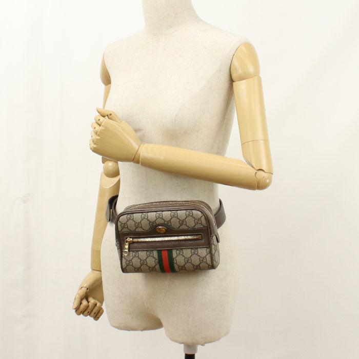 GUCCI【グッチ】 517076 ベルトバッグ オフィディア ボディバッグ GGスプリーム/レザー レディース