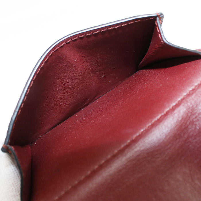 LOEWE Anagram Trifold Wallet in Calfskin - Wine Red