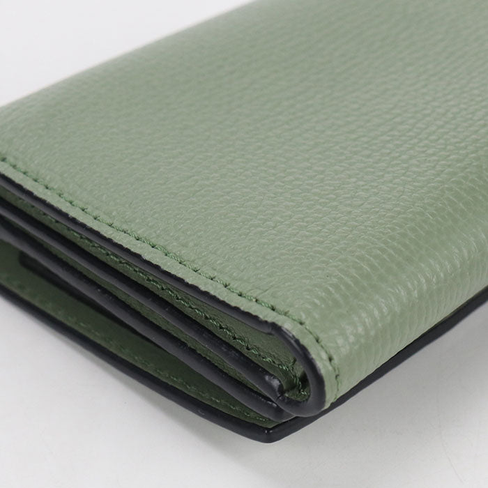 LOEWE Anagram Calfskin Tri-fold Compact Wallet - Green