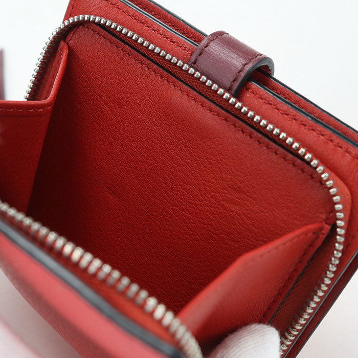 LOEWE【ロエベ】 C660Z41X01 コンパクト ジップウォレット 二つ折り財布 レザー レディース