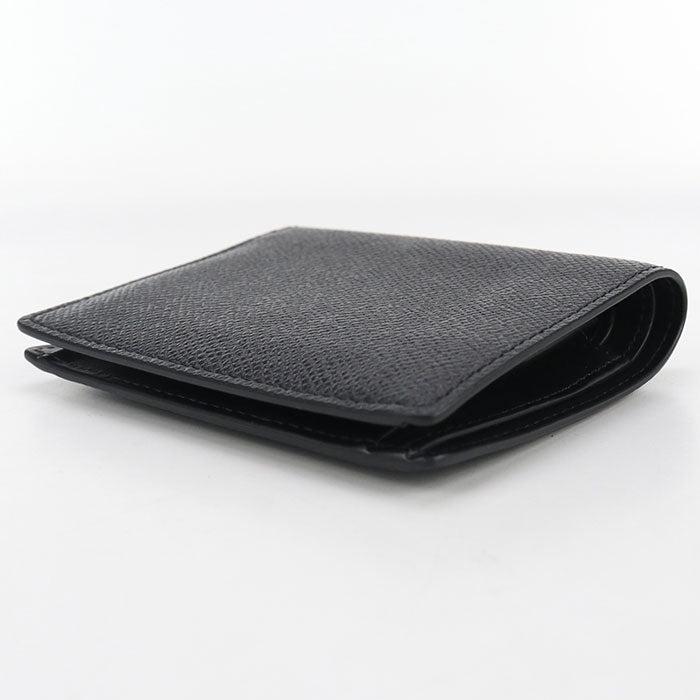 Maison Margiela 4-Stitch Calf Leather Bi-Fold Compact Wallet - Black