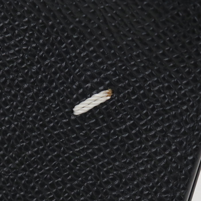 Maison Margiela 4-Stitch Money Clip Wallet Leather Bifold Compact Wallet - Black