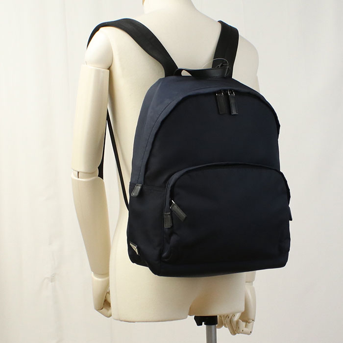PRADA ナイロン バッグパック - ネイビー