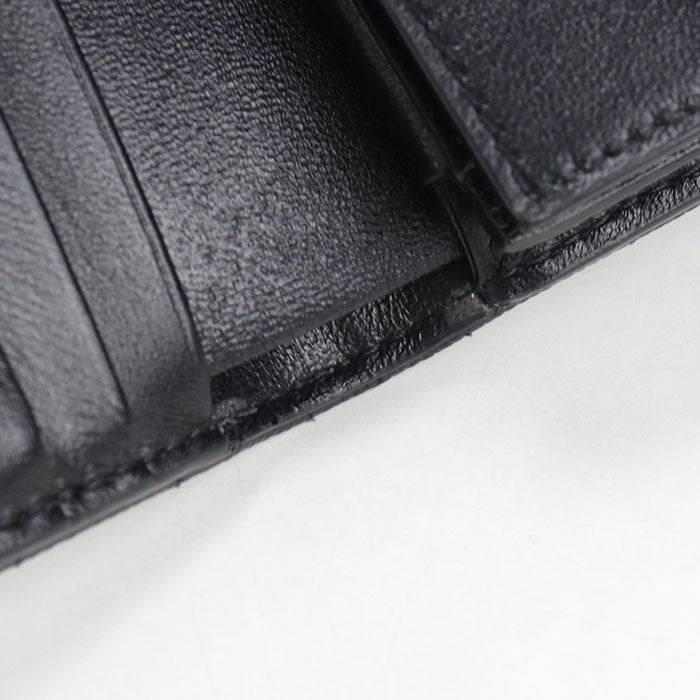 Saint Laurent Cassandra Matelasse Small Envelope Wallet in Caviar Leather - Black