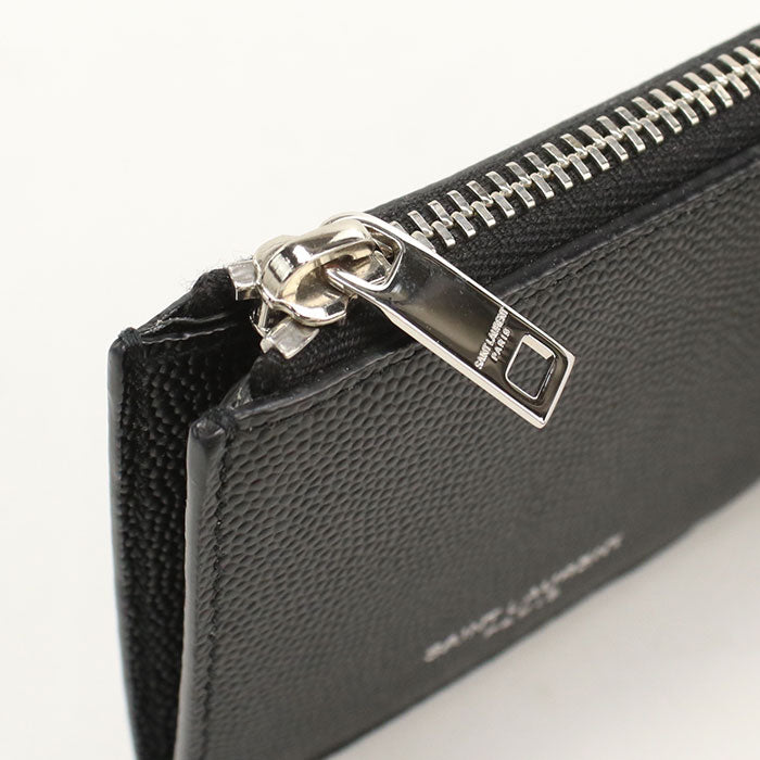 SAINT LAURENT【サンローラン】 609362 フラグメント ジップポーチ コインケース レザー ユニセックス