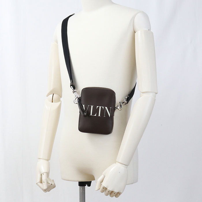 Valentino Calfskin Shoulder Bag - Brown