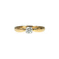 Tiffany Solitaire Diamond Ring Jewelry - 18KYG Pt950