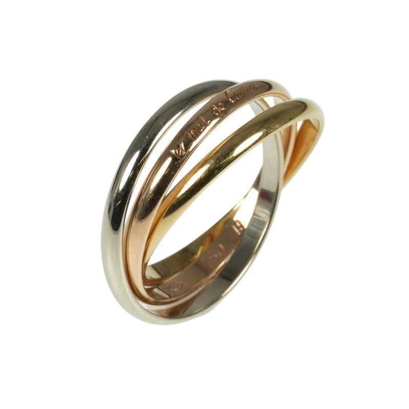 Cartier Trinity Ring Jewelry - 18KYG 18KWG 18KPG 