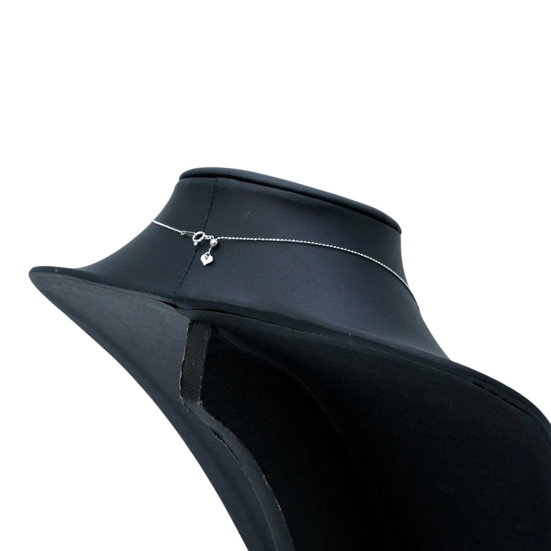 0.411ct Diamond Necklace - 18KWG / Pt900 