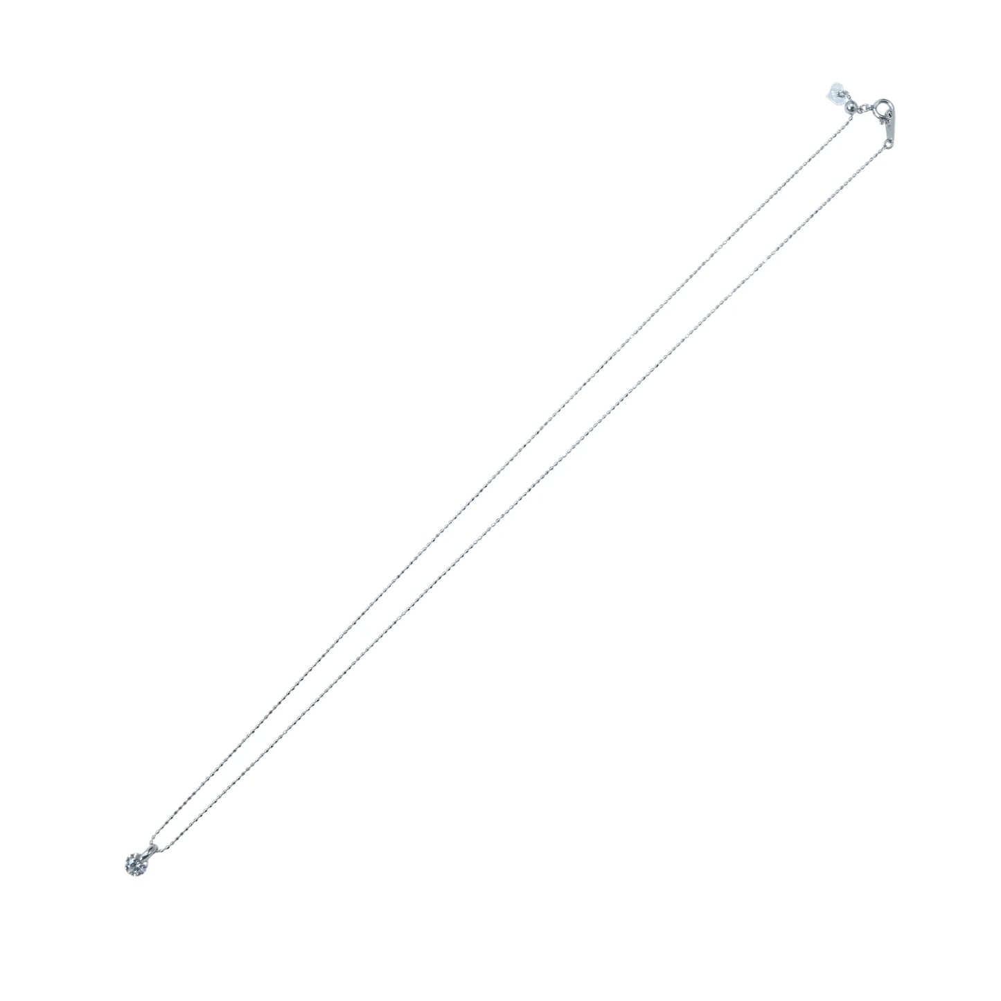 0.411ct Diamond Necklace - 18KWG / Pt900 