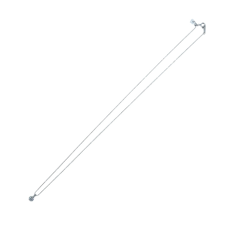 0.411ct Diamond Necklace - 18KWG / Pt900 