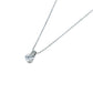 0.411ct Diamond Necklace - 18KWG / Pt900 