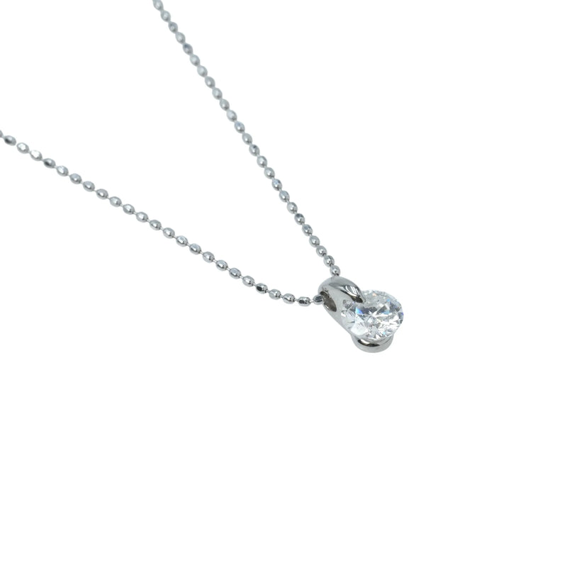 0.411ct Diamond Necklace - 18KWG / Pt900 