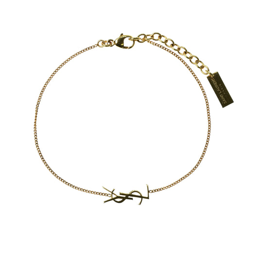 Saint Laurent YSL Logo Bracelet - Metal - 25072 