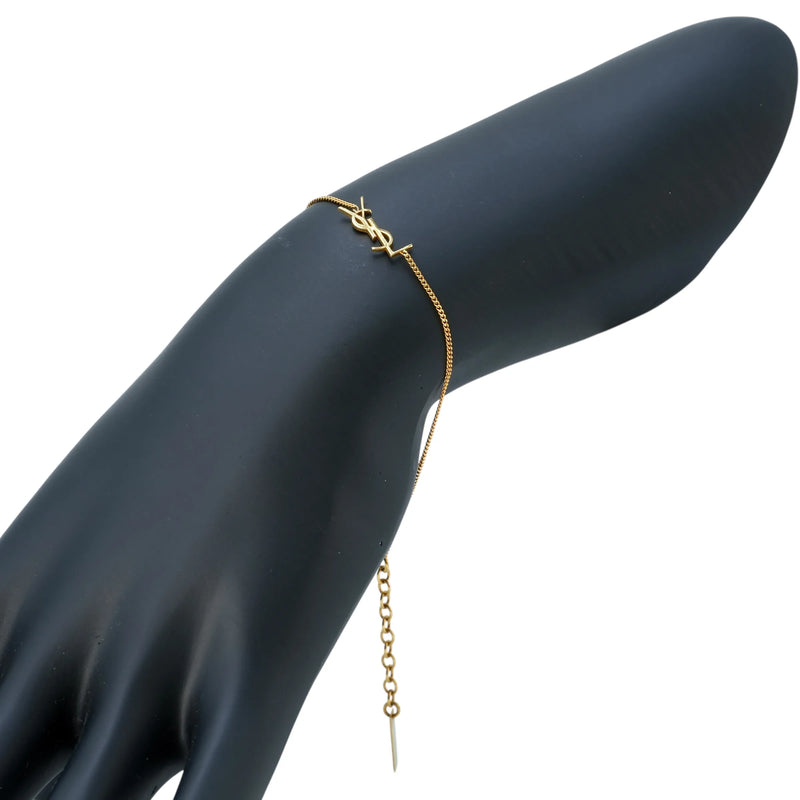 Saint Laurent YSL Logo Bracelet - Metal - 25072 
