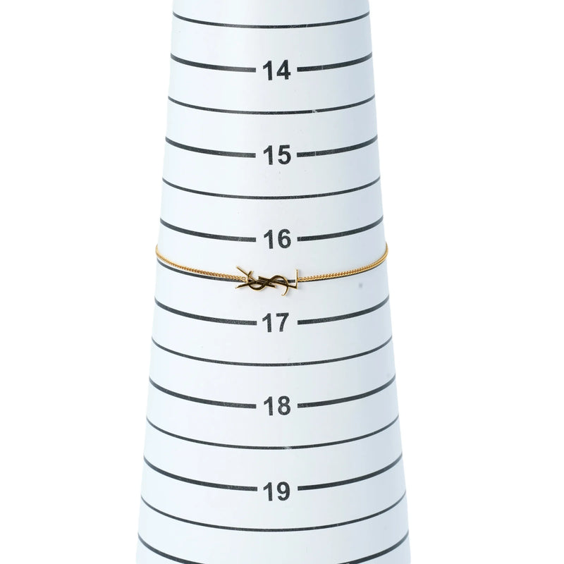 Saint Laurent YSL Logo Bracelet - Metal - 25072 