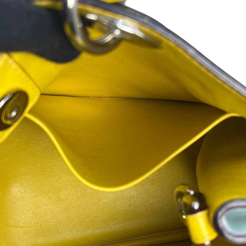 Dior ディオリッシモ トートバッグ ショルダーバッグ - ベージュ × イエロー