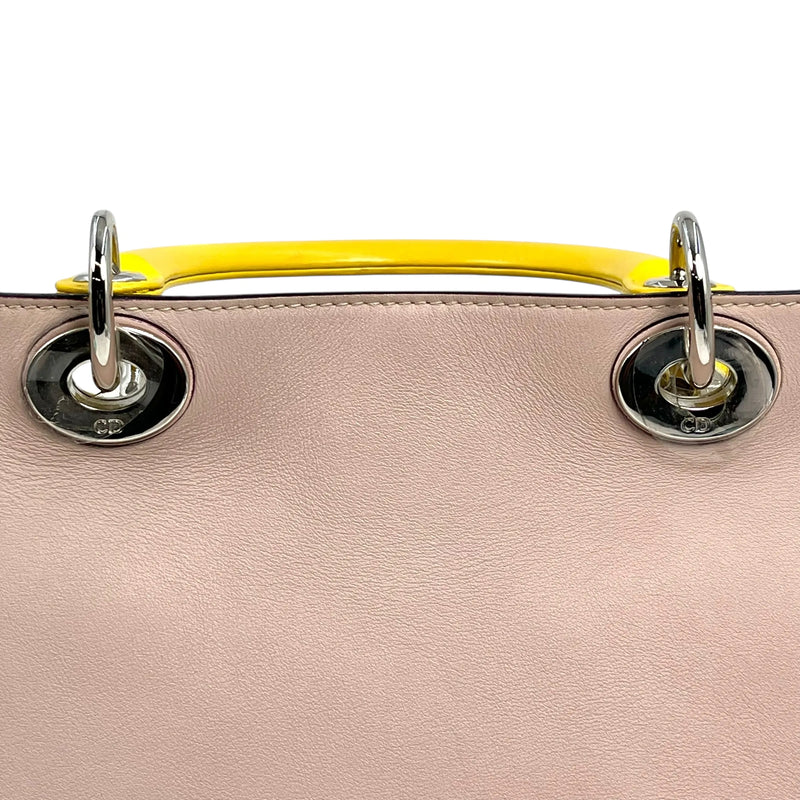 Dior ディオリッシモ トートバッグ ショルダーバッグ - ベージュ × イエロー