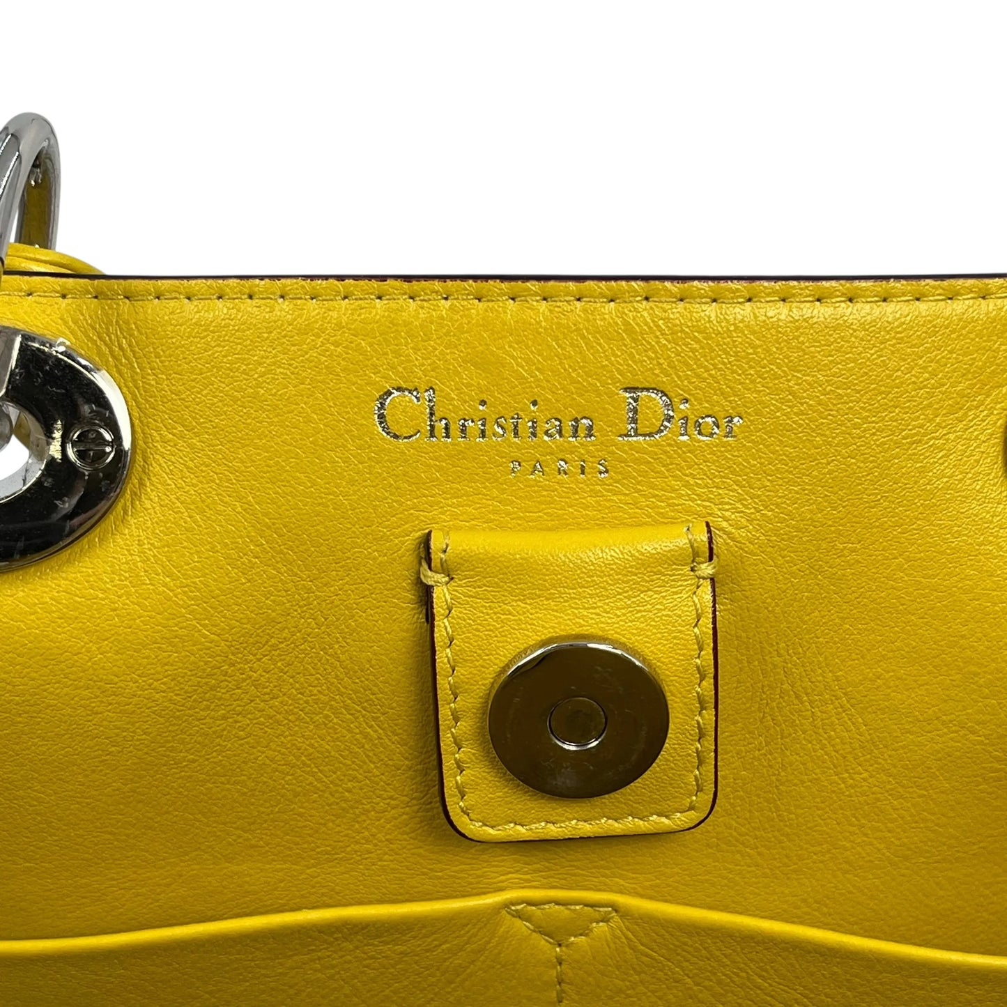 Dior ディオリッシモ トートバッグ ショルダーバッグ - ベージュ × イエロー