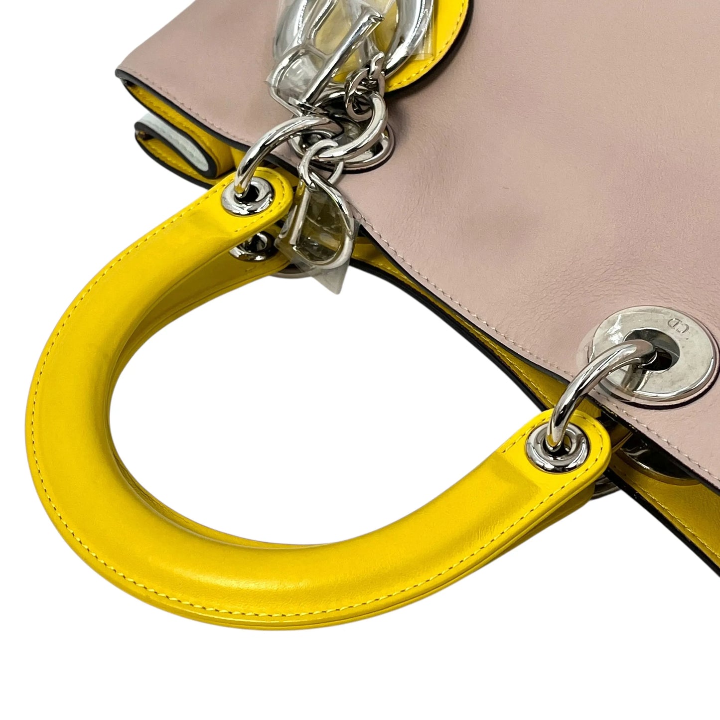 Dior ディオリッシモ トートバッグ ショルダーバッグ - ベージュ × イエロー