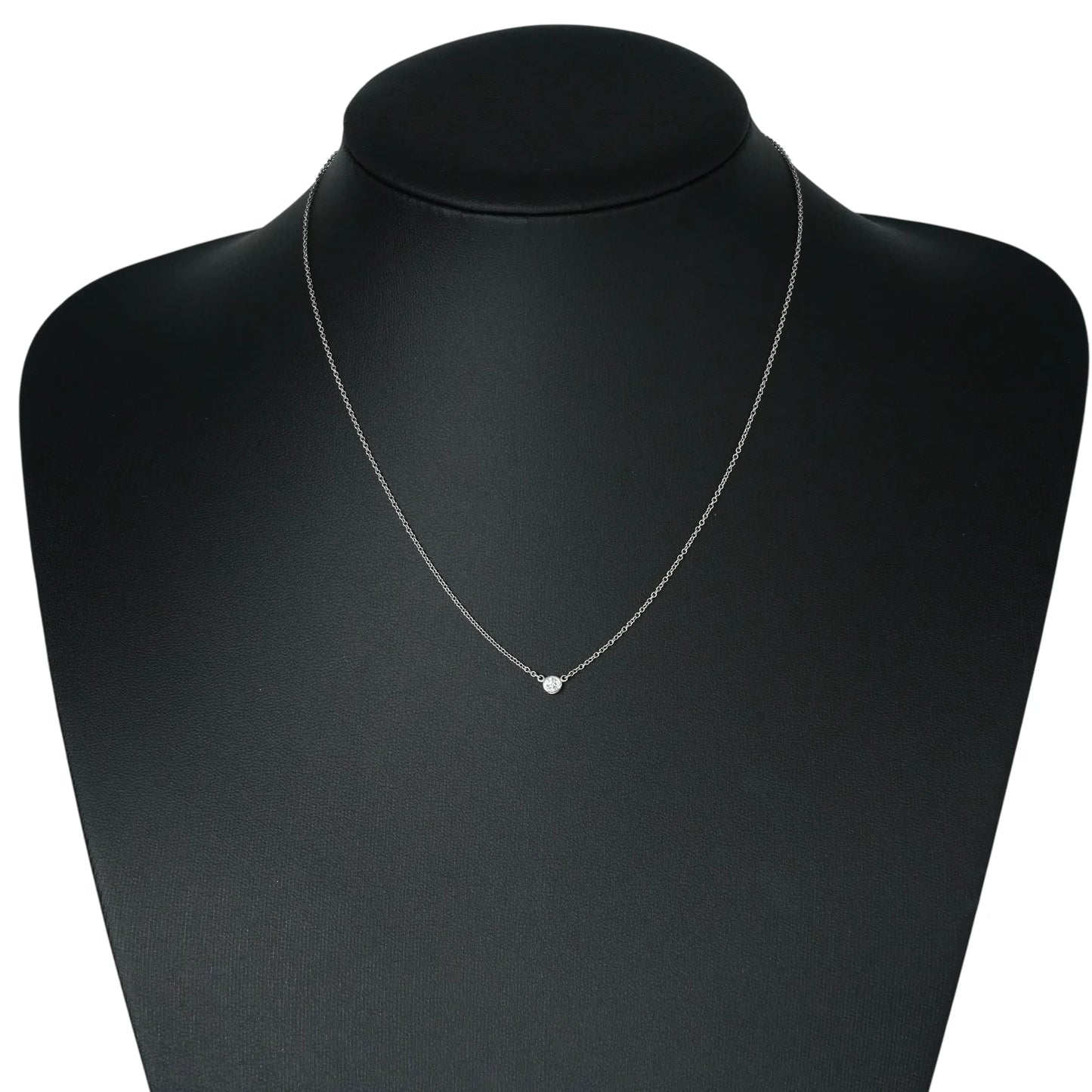 Tiffany & Co バイザヤード ダイヤモンド ネックレス - Pt950