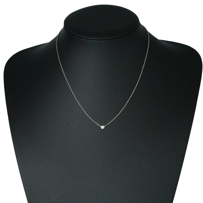 Tiffany & Co バイザヤード ダイヤモンド ネックレス - Pt950