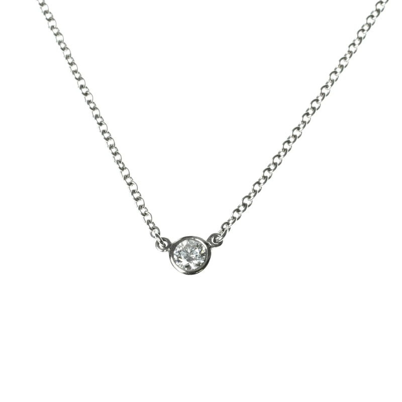 Tiffany & Co バイザヤード ダイヤモンド ネックレス - Pt950