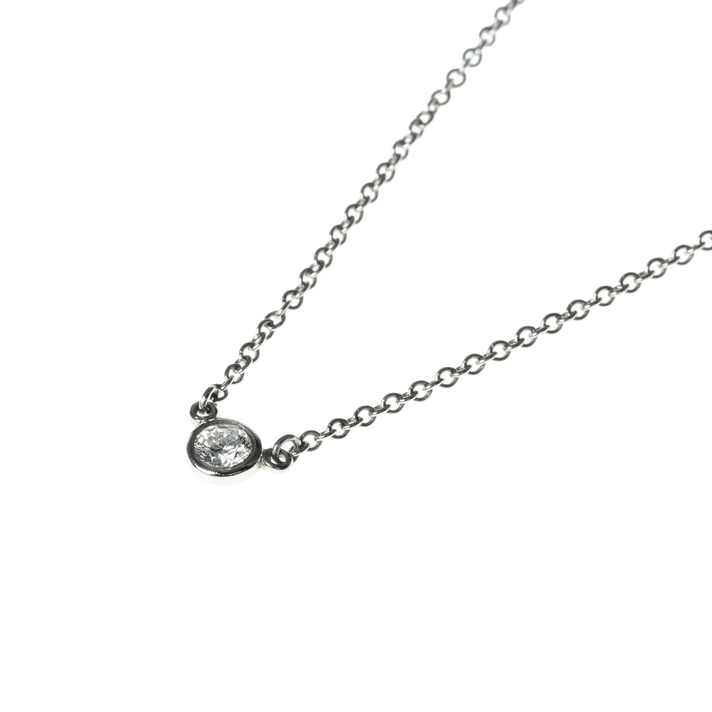 Tiffany & Co バイザヤード ダイヤモンド ネックレス - Pt950