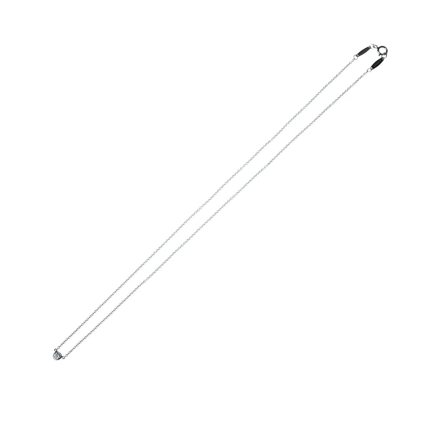 Tiffany & Co バイザヤード ダイヤモンド ネックレス - Pt950