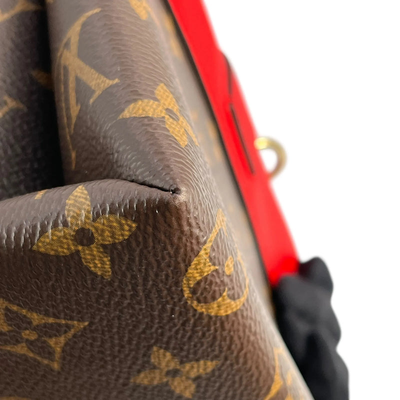 Louis Vuitton モノグラム キャンバス ロッキー BB ハンドバッグ ショルダーバッグ - レッド