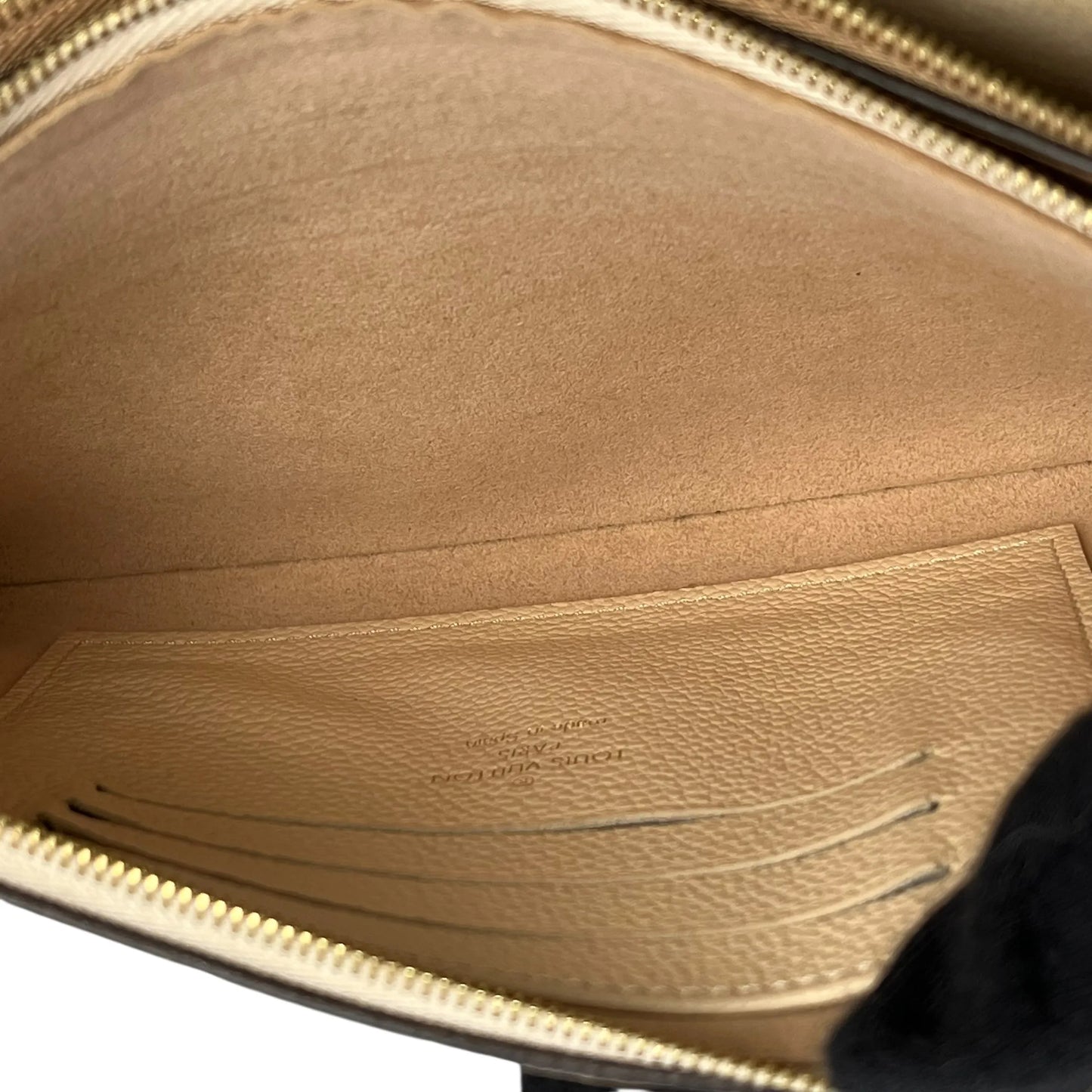 Louis Vuitton ポシェット ダブルジップ モノグラム アンプラント チェーンショルダーバッグ - ベージュ × クリーム